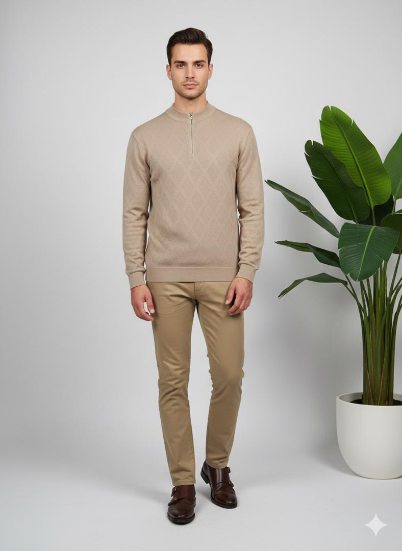 بلوز یقه ایستاده لوزی 3119